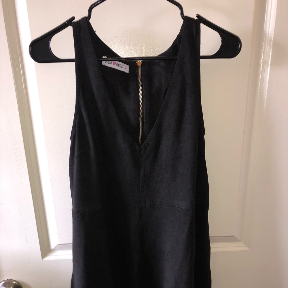 BuddyLove Basics Velvet Dress with Pockets